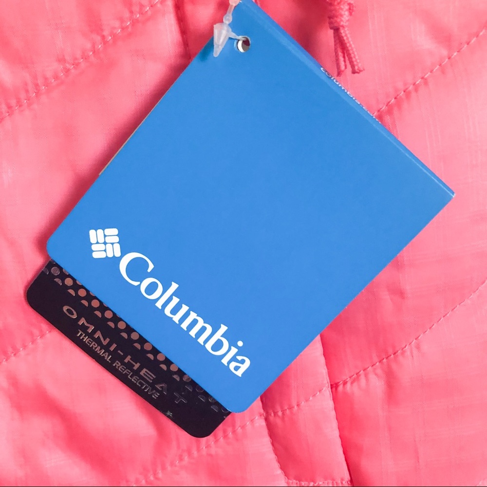 columbia | pink omni heat quilted vest small - Picture 5 of 8